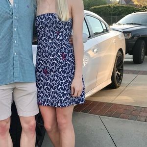 Lilly Pulitzer Strapless Anchor Dress